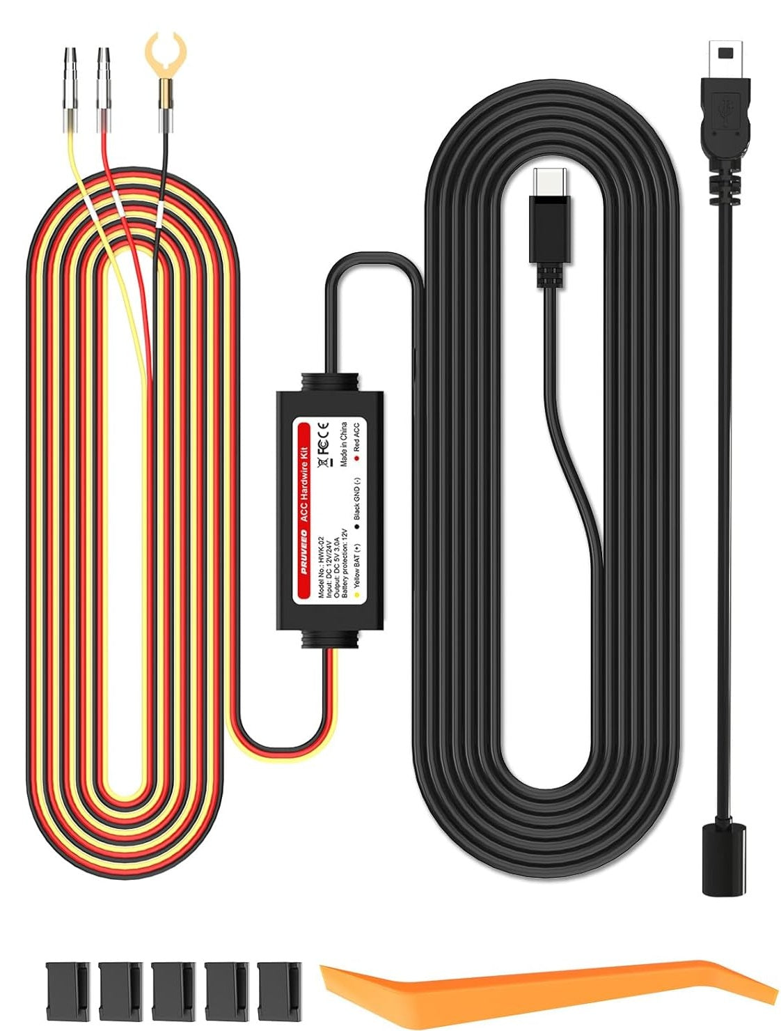 Rexing & Pruveeo Park Modu Akü Bağlantı Kablosu / Hardwire Kit HWK-02