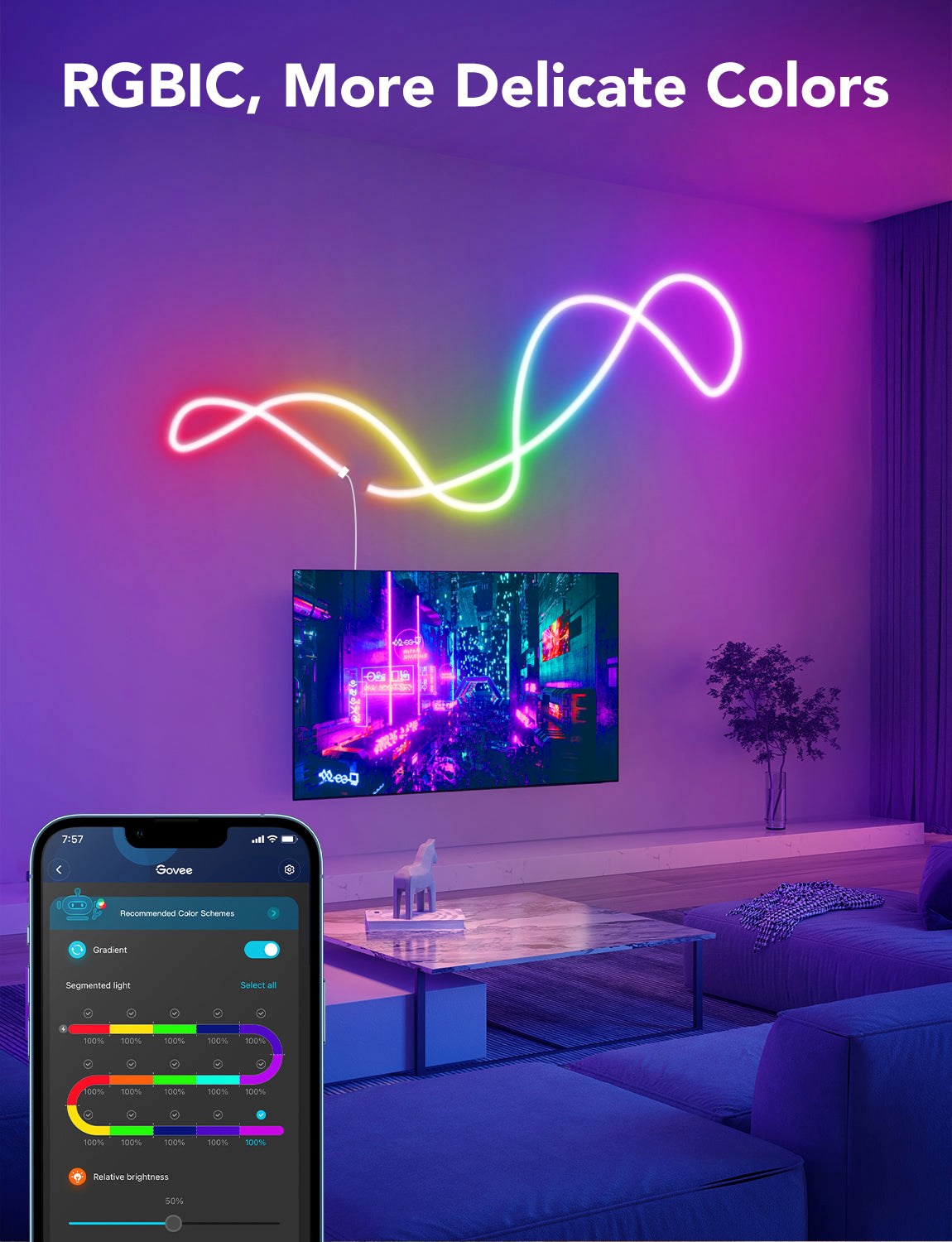 Govee Neon Led Strip Light Şerit Led Işık (3m)