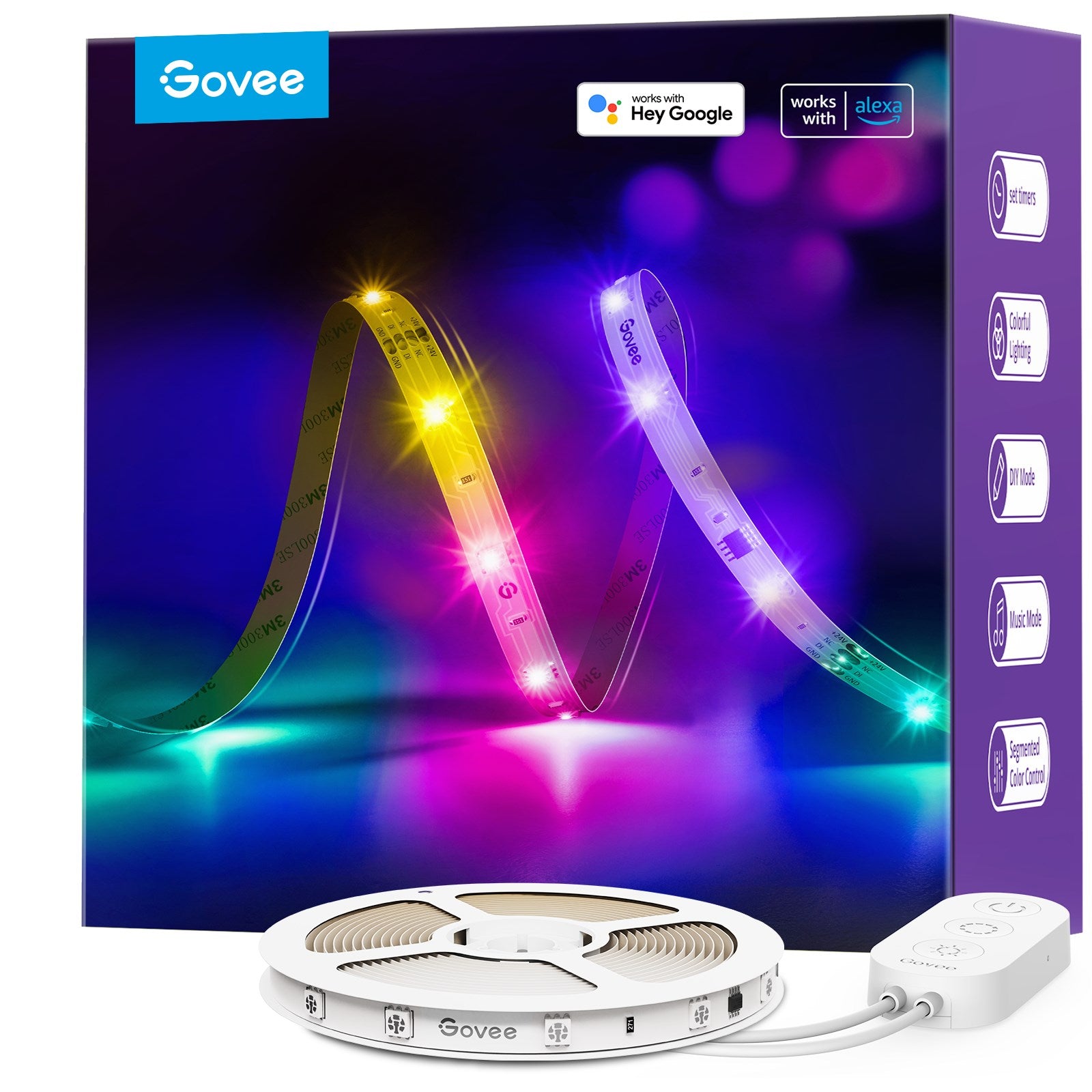 Govee RGBIC Basic Wifi+ BT LED Şerit (5M)