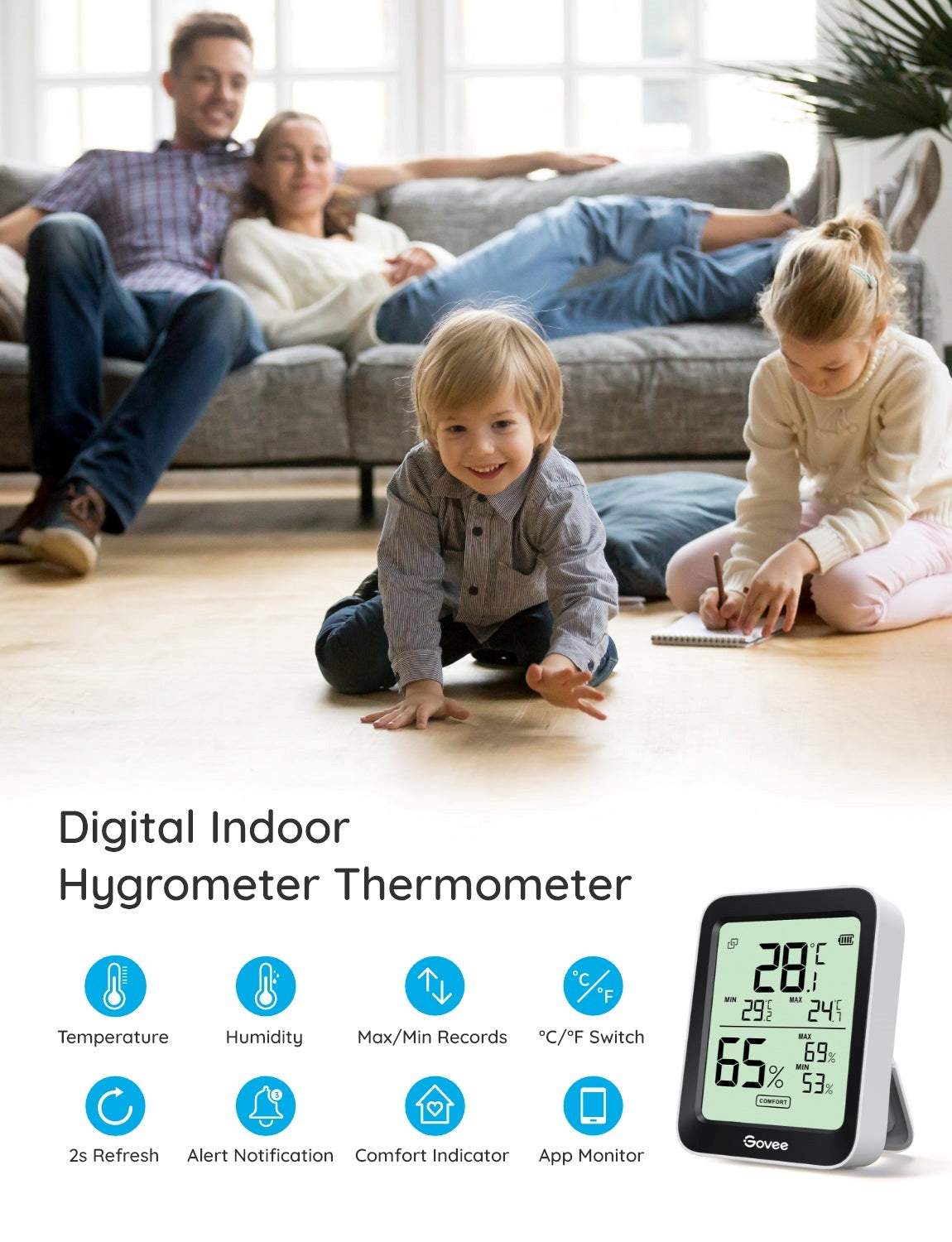 Govee Bluetooth Higrometre Termometre