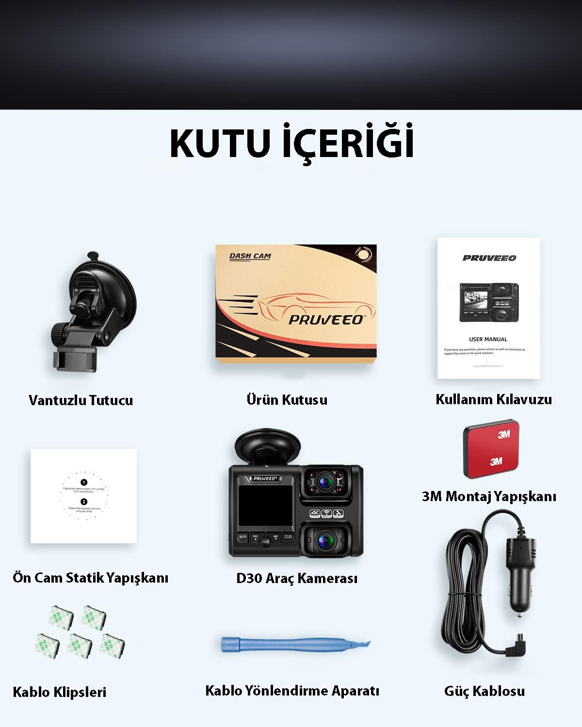 Pruveeo D30 Wi-Fi 4K Car Camera
